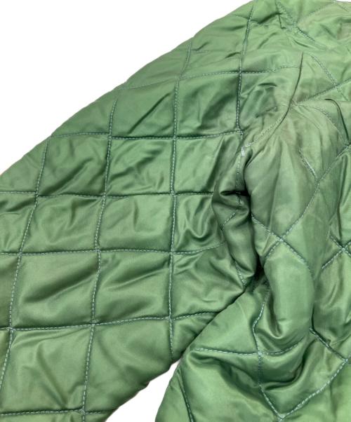 LAVENHAM（ラベンハム）LAVENHAM (ラベンハム) リバーシブルキルティングジャケット グリーン×ネイビー サイズ:38の古着・服飾アイテム