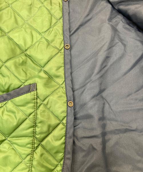 LAVENHAM（ラベンハム）LAVENHAM (ラベンハム) リバーシブルキルティングジャケット グリーン×ネイビー サイズ:38の古着・服飾アイテム