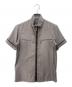 GAULTIER HOMME objet（ゴルチエオムオブジェット）の古着「半袖ジップシャツ」｜グレー