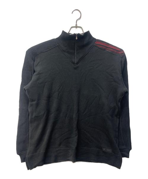 VERSACE Sport（ヴェルサーチ スポーツ）VERSACE Sport (ヴェルサーチ スポーツ) ハーフジップニット ブラック サイズ:XXLの古着・服飾アイテム