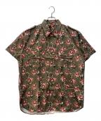 PHENOMENONフェノメノン）の古着「総柄半袖シャツ」｜オリーブ