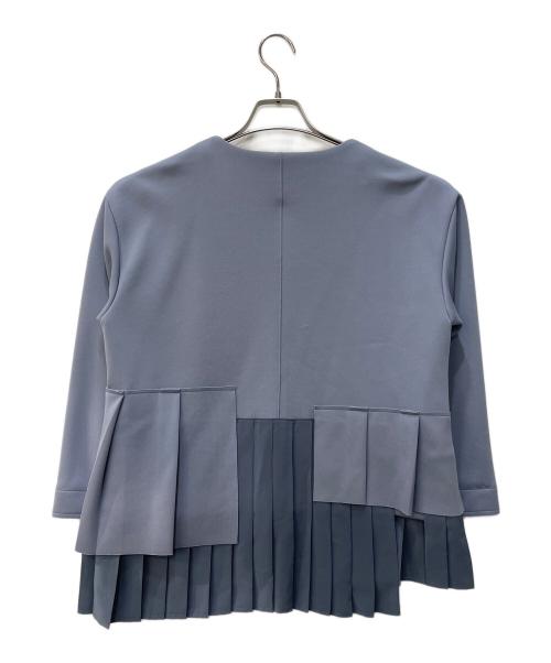 eimee law（エイミーロウ）eimee law (エイミーロウ) タックプリーツセレモニージャケット ライトブルー サイズ:38 未使用品の古着・服飾アイテム