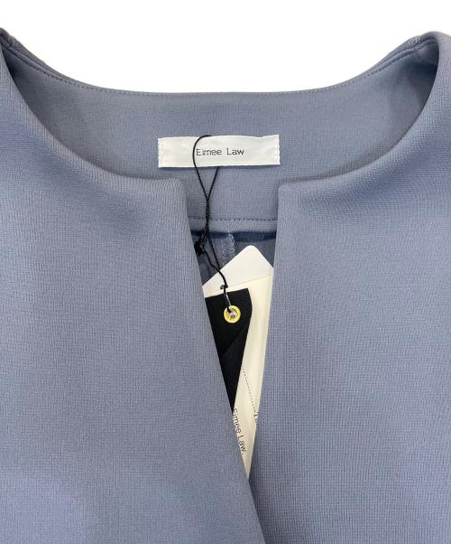 eimee law（エイミーロウ）eimee law (エイミーロウ) タックプリーツセレモニージャケット ライトブルー サイズ:38 未使用品の古着・服飾アイテム