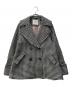 HER LIP TO（ハーリップトゥ）の古着「Proust Wool-Blend Melton Coat」｜ホワイト×ブラック