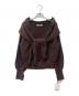 HER LIP TO（ハーリップトゥ）の古着「CABLE STOLE KNIT PULLOVER」｜ブラウン