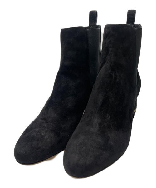 DOLCE & GABBANA（ドルチェ＆ガッバーナ）DOLCE & GABBANA (ドルチェ＆ガッバーナ) ヒールサイドゴアブーツ ブラック サイズ:37の古着・服飾アイテム