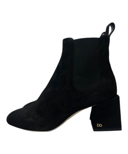 DOLCE & GABBANA（ドルチェ＆ガッバーナ）DOLCE & GABBANA (ドルチェ＆ガッバーナ) ヒールサイドゴアブーツ ブラック サイズ:37の古着・服飾アイテム
