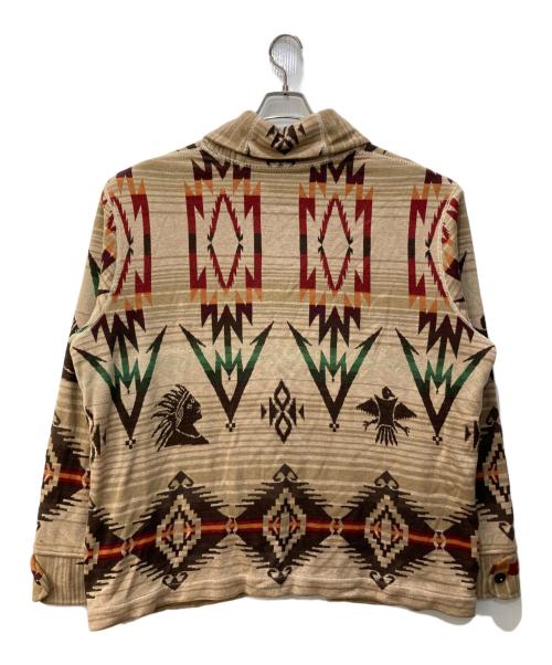 POLO RALPH LAUREN（ポロ・ラルフローレン）POLO RALPH LAUREN (ポロ・ラルフローレン) ショールカラーカーディガン ベージュ サイズ:XXXLの古着・服飾アイテム