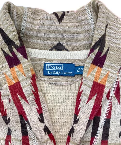 POLO RALPH LAUREN（ポロ・ラルフローレン）POLO RALPH LAUREN (ポロ・ラルフローレン) ショールカラーカーディガン ベージュ サイズ:XXXLの古着・服飾アイテム