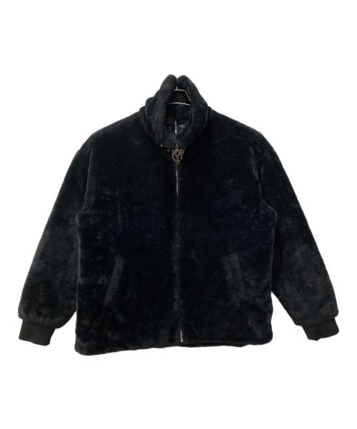 OY（オーワイ）OY (オーワイ) BOTH ZIPPER LOGO FUR JACKET ブラック サイズ:サイズ表記無しの古着・服飾アイテム