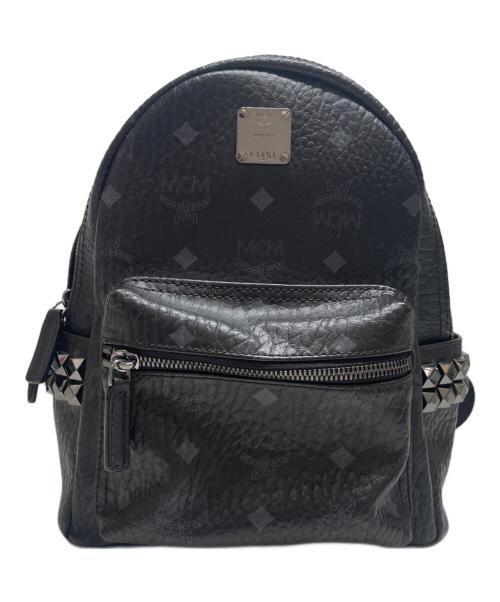 MCM（エムシーエム）MCM (エムシーエム) スタークヴィセトススタッズバックパック ブラックの古着・服飾アイテム