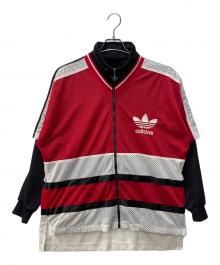 adidas（アディダス）の古着「レイヤードトラックジャケット」｜ブラック