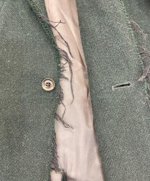 Junhashimoto（ジュンハシモト）Junhashimoto (ジュンハシモト) カッティングジャケット グリーン サイズ:2の古着・服飾アイテム