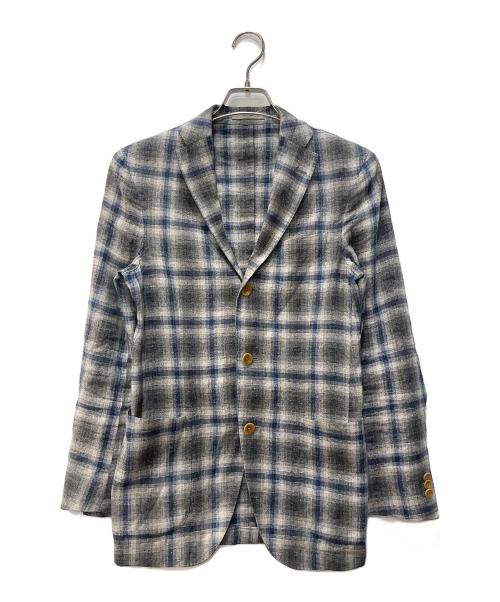 BOGLIOLI（ボリオリ）BOGLIOLI (ボリオリ) リネン混ジャケット ネイビー サイズ:42の古着・服飾アイテム