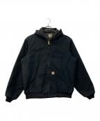 CarHarttカーハート）の古着「Quilted Flannel Lined DUCK ACTIVE Jacket」｜ブラック