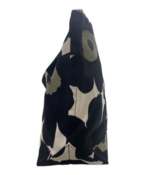 marimekko（マリメッコ）marimekko (マリメッコ) キャンバストートバッグ ブラックの古着・服飾アイテム