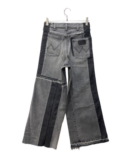 CITYSHOP（シティショップ）CITYSHOP (シティショップ) Wrangler (ラングラー) リメイクデニムパンツ ブラック サイズ:XSの古着・服飾アイテム