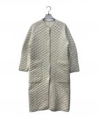 TODAYFULトゥデイフル）の古着「キルティングニットコート」｜ベージュ