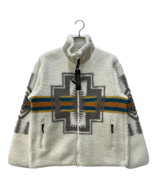 PENDLETON（ペンドルトン）PENDLETON (ペンドルトン) ネイティブ柄ボアフリースジャケット アイボリー サイズ:Ｌ 未使用品の古着・服飾アイテム