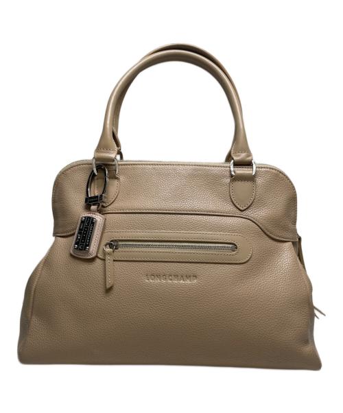 LONGCHAMP（ロンシャン）LONGCHAMP (ロンシャン) 2WAYレザーバッグ ベージュの古着・服飾アイテム