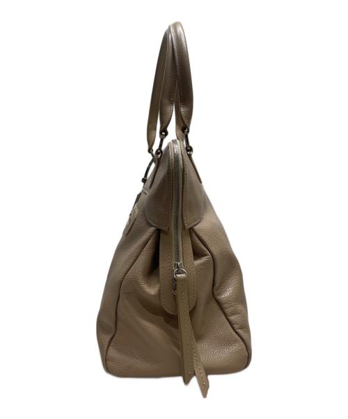 LONGCHAMP（ロンシャン）LONGCHAMP (ロンシャン) 2WAYレザーバッグ ベージュの古着・服飾アイテム