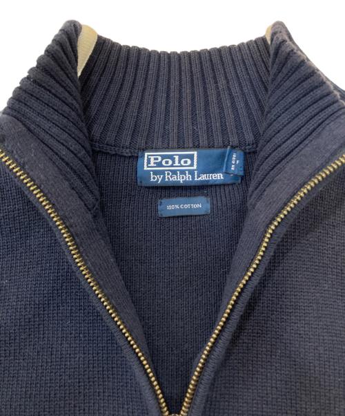 POLO RALPH LAUREN（ポロ・ラルフローレン）POLO RALPH LAUREN (ポロ・ラルフローレン) ドライバーズニット ネイビー サイズ:XXLの古着・服飾アイテム