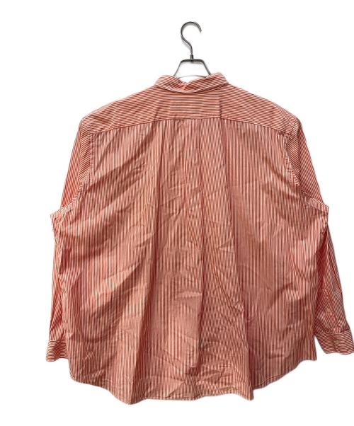 RALPH LAUREN（ラルフローレン）RALPH LAUREN (ラルフローレン) ストライプシャツ オレンジ サイズ:3XBの古着・服飾アイテム