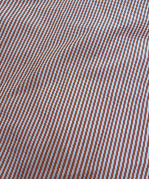 RALPH LAUREN（ラルフローレン）RALPH LAUREN (ラルフローレン) ストライプシャツ オレンジ サイズ:3XBの古着・服飾アイテム