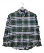 RALPH LAURENラルフローレン）の古着「チェックシャツ」｜グリーン