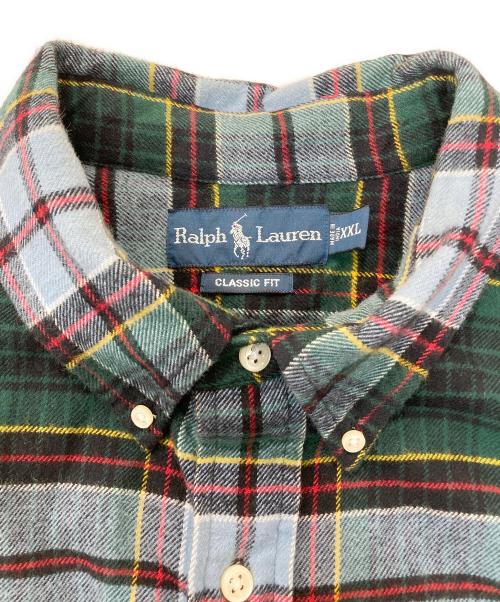 RALPH LAUREN（ラルフローレン）RALPH LAUREN (ラルフローレン) チェックシャツ グリーン サイズ:XXLの古着・服飾アイテム