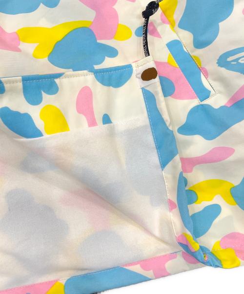 BAPE BY A BATHING APE（ベイプバイアベイシングエイプ）BAPE BY A BATHING APE (ベイプバイアベイシングエイプ) マルチカモコーチジャケット イエロー×スカイブルー サイズ:XLの古着・服飾アイテム