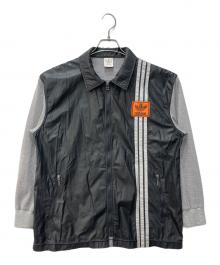 adidas（アディダス）の古着「切替ニットジャケット」｜ブラック