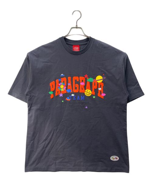 paragraph（パラグラフ）paragraph (パラグラフ) プリントTシャツ グレー サイズ:1の古着・服飾アイテム
