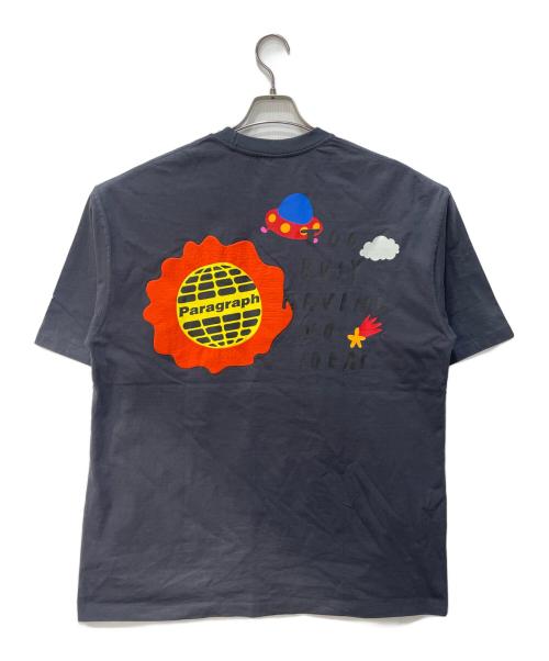 paragraph（パラグラフ）paragraph (パラグラフ) プリントTシャツ グレー サイズ:1の古着・服飾アイテム