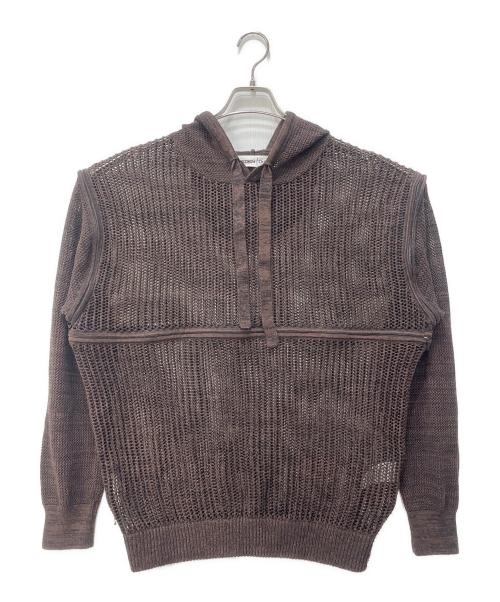 oriens（オリエンス）oriens (オリエンス) BEEDEN (ビーデン) マルチWAYクロシェニット ブラウン サイズ:サイズ表記無しの古着・服飾アイテム