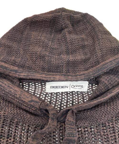 oriens（オリエンス）oriens (オリエンス) BEEDEN (ビーデン) マルチWAYクロシェニット ブラウン サイズ:サイズ表記無しの古着・服飾アイテム