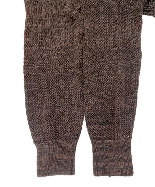 oriens（オリエンス）oriens (オリエンス) BEEDEN (ビーデン) マルチWAYクロシェニット ブラウン サイズ:サイズ表記無しの古着・服飾アイテム