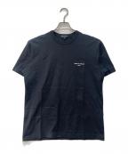COMME des GARCONS HOMMEコムデギャルソン オム）の古着「綿天竺ロゴプリントTシャツ」｜ネイビー