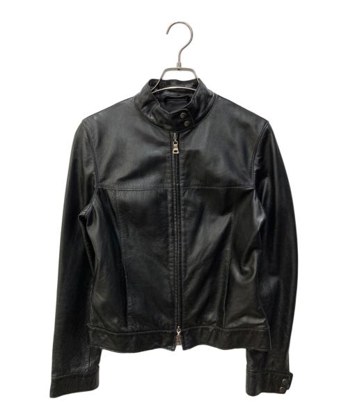 ANAYI（アナイ）ANAYI (アナイ) カウレザージャケット ブラック サイズ:Mの古着・服飾アイテム