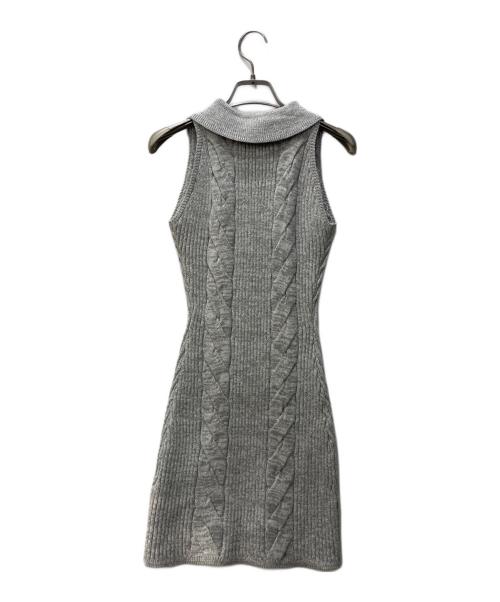 darich（ダーリッチ）darich (ダーリッチ) ショートボレロニットミニワンピース グレー サイズ:FREE 未使用品の古着・服飾アイテム