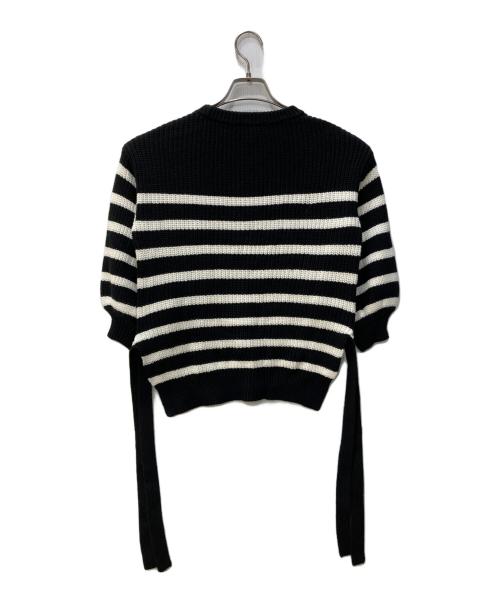 DOUBLE STANDARD CLOTHING（ダブルスタンダードクロージング）DOUBLE STANDARD CLOTHING (ダブルスタンダードクロージング) ボーダーニット ブラック サイズ:36の古着・服飾アイテム