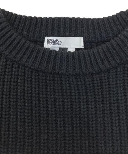 DOUBLE STANDARD CLOTHING（ダブルスタンダードクロージング）DOUBLE STANDARD CLOTHING (ダブルスタンダードクロージング) ボーダーニット ブラック サイズ:36の古着・服飾アイテム
