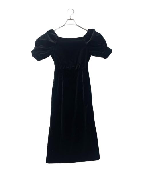 Lily Brown（リリーブラウン）Lily Brown (リリーブラウン) ヴィンテージベロアワンピース ブラック サイズ:Free 未使用品の古着・服飾アイテム