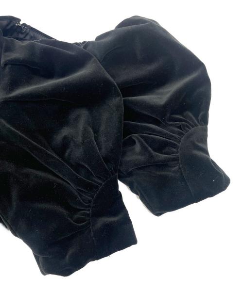 Lily Brown（リリーブラウン）Lily Brown (リリーブラウン) ヴィンテージベロアワンピース ブラック サイズ:Free 未使用品の古着・服飾アイテム