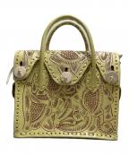 Carving Tribesカービングトライブス）の古着「型押しハンドバッグ」