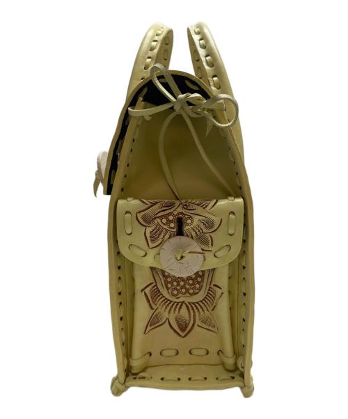 Carving Tribes（カービングトライブス）Carving Tribes (カービングトライブス) 型押しハンドバッグの古着・服飾アイテム