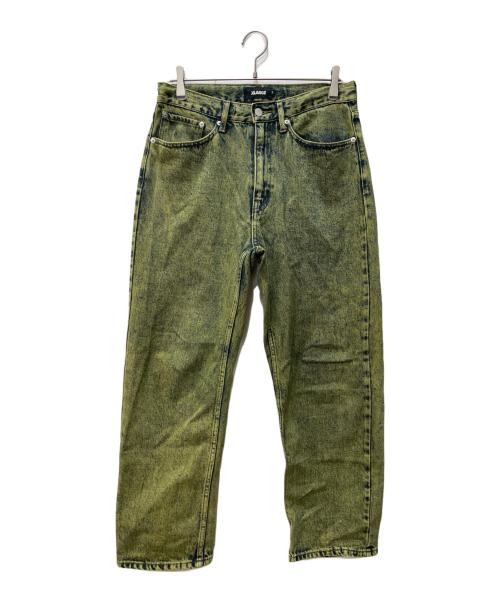 X-LARGE（エクストララージ）X-LARGE (エクストララージ) OVERDYED DENIM イエロー サイズ:32INCHの古着・服飾アイテム