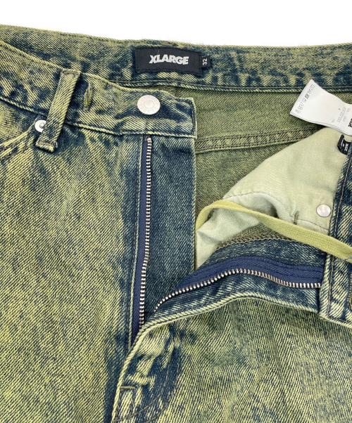X-LARGE（エクストララージ）X-LARGE (エクストララージ) OVERDYED DENIM イエロー サイズ:32INCHの古着・服飾アイテム