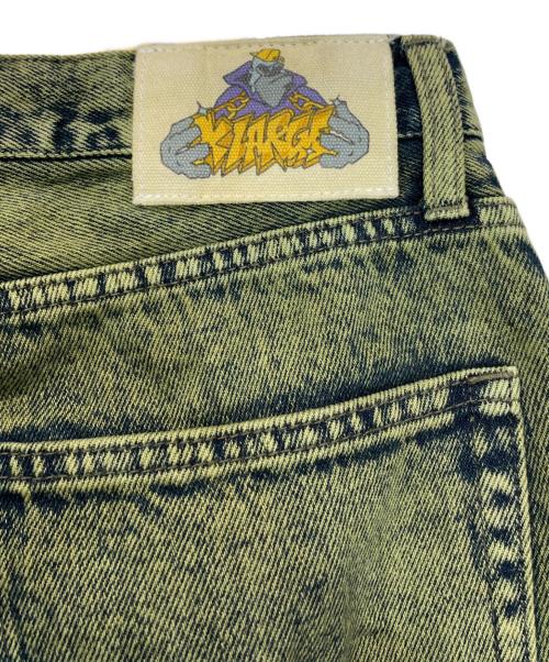 X-LARGE（エクストララージ）X-LARGE (エクストララージ) OVERDYED DENIM イエロー サイズ:32INCHの古着・服飾アイテム