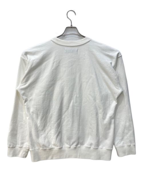 IN STRU(MEN-TAL)（インストルメンタル）IN STRU(MEN-TAL) (インストルメンタル) EMBROIDERED CREW SWEAT ホワイト サイズ:44の古着・服飾アイテム